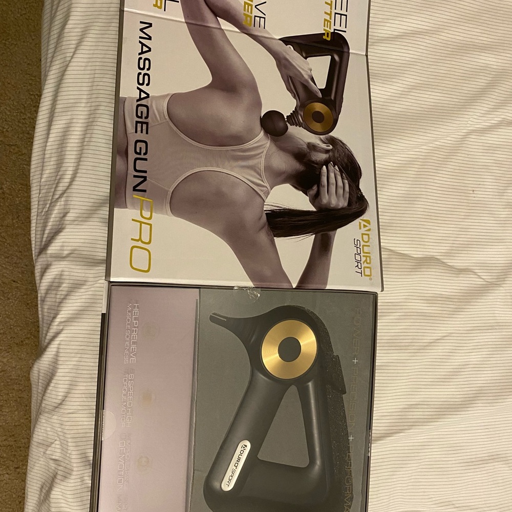 High tech massage gun for professional use.